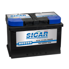 Аккумулятор SICAR 80Ah 760A R  (B016C) (L3)