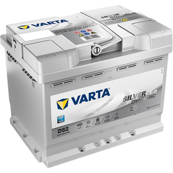 Аккумулятор VARTA Silver Dynamic AGM 60Ah 680A R+ D52 (560 901 068)