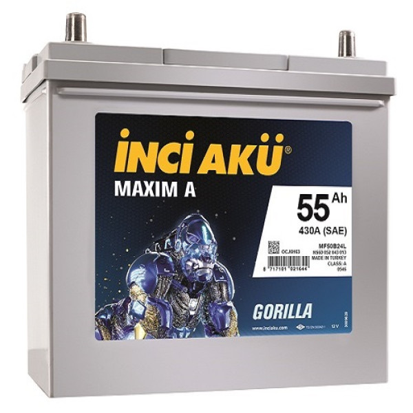 Аккумулятор INCI Aku MAXIMA Asia 55Ah 430A R+ (Honda)